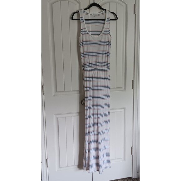 Splendid Women's Striped Maxi Dress XS Supima Cotton Blend Made In USA - Picture 1 of 7